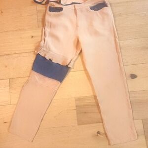 🦋W by Wenjun Couture Pink and Blue Pants Size Small